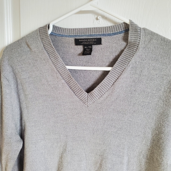 Men's xl merino wool shirt, grey - Picture 1 of 3